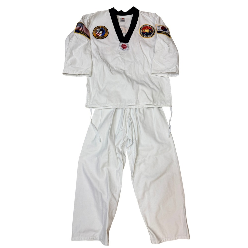 Sun Choi Brothers Taekwondo Uniform Set Victory Academy Karate Gi Size 1